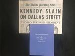 A FACSIMILE COLLECTION OF COMMEMORATIVE DOCUMENTS AND MATERIALS CONNECTED TO THE KENNEDY ASSASSINATION.