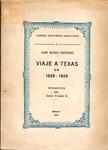 VIAJE A TEXAS EN 1828 – 1829. [TRIP TO TEXAS IN 1828 – 1829].